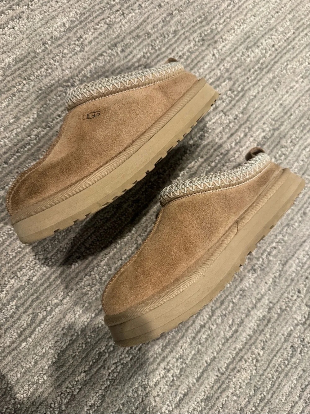 UGG Kids Slip-On Suede Clog in Chestnut Brown